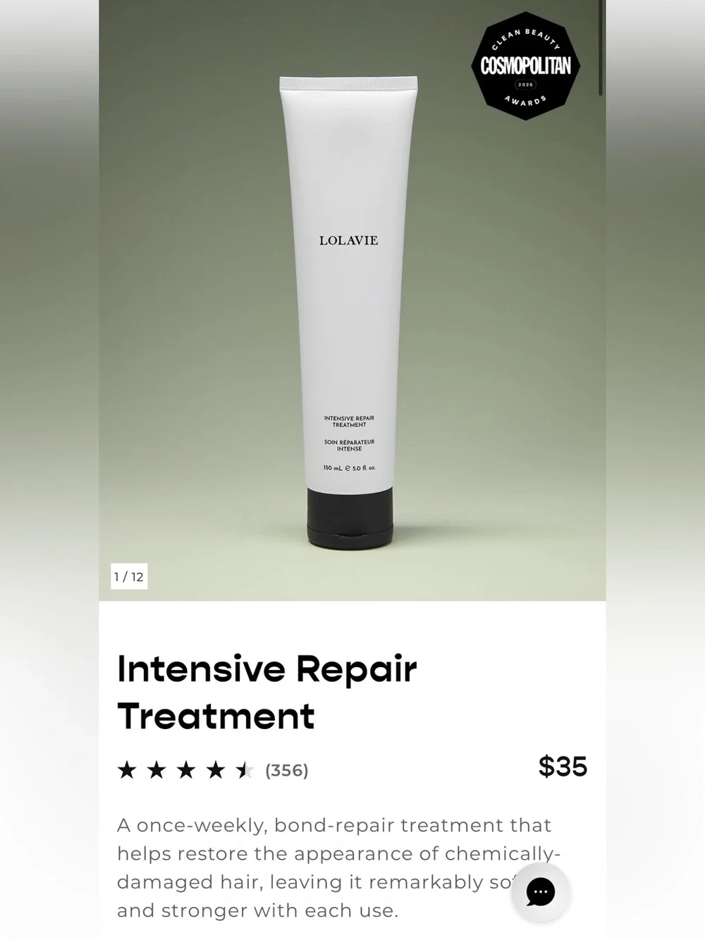 New LOLAVIE intense repair treatment & peptide plumping volume spray